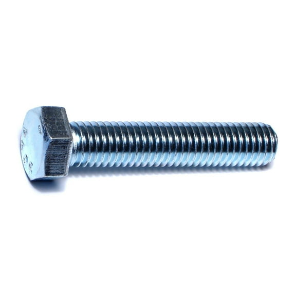 1/2"-13 x 2-1/2" Zinc Plated Steel Coarse Full Thread Hex Head Tap Bolts TBHS-110
