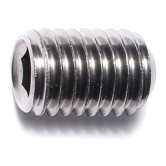 1/2"-13 x 3/4" 18-8 Stainless Hex Socket Headless Set Screws (5 pcs.)