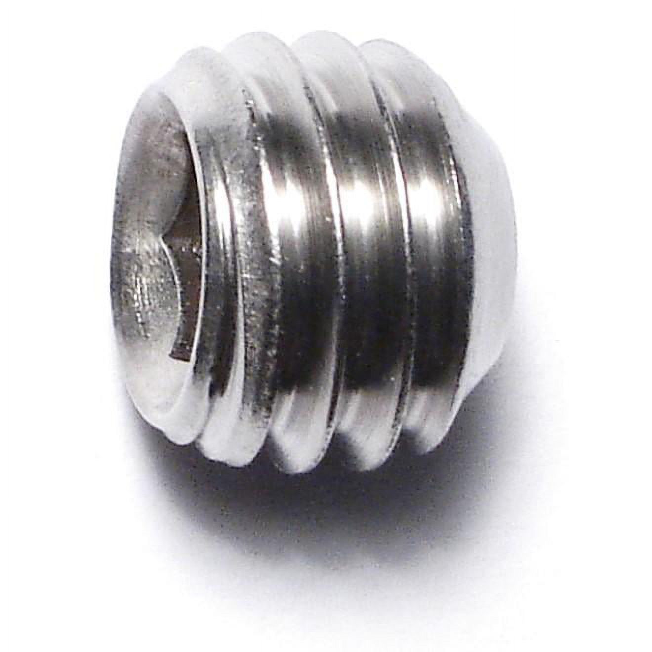 1/2"-13 x 3/8" 18-8 Stainless Hex Socket Headless Set Screws (8 pcs.)