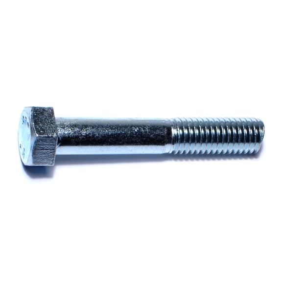 1/2"-13 x 3" Zinc Plated Grade 2 / A307 Steel Coarse Thread Hex Bolts HBHS-386