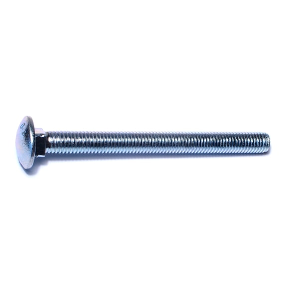 1/2"-13 x 5-1/2" Zinc Plated Grade 2 / A307 Steel Coarse Thread Carriage Bolts CBS-679