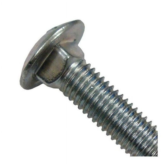 1/2"-13 x 5-1/2" Zinc Plated Grade 2 / A307 Steel Coarse Thread Carriage Bolts CBS-679