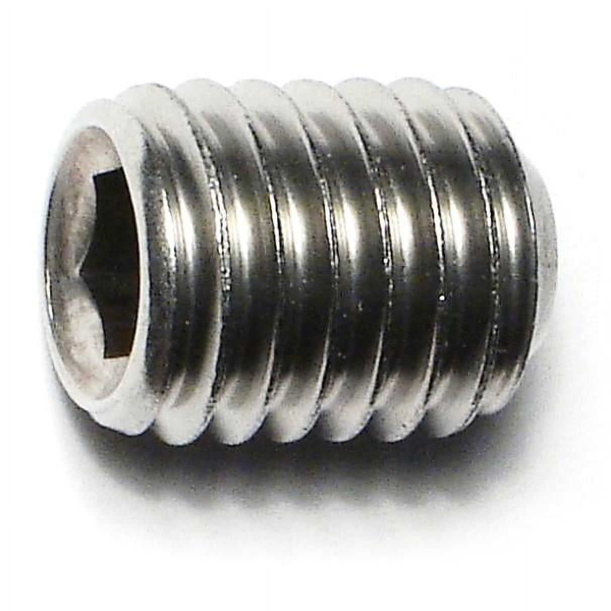 1/2"-13 x 5/8" 18-8 Stainless Hex Socket Headless Set Screws (6 pcs.)