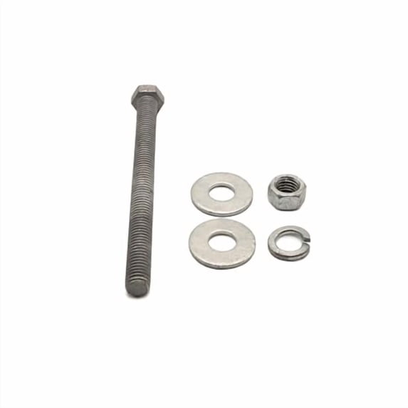 1/2-13 X 6 Inch Galvanized Hex Bolts - 50 Pack Hot Dipped Bolts By KC Building Supply