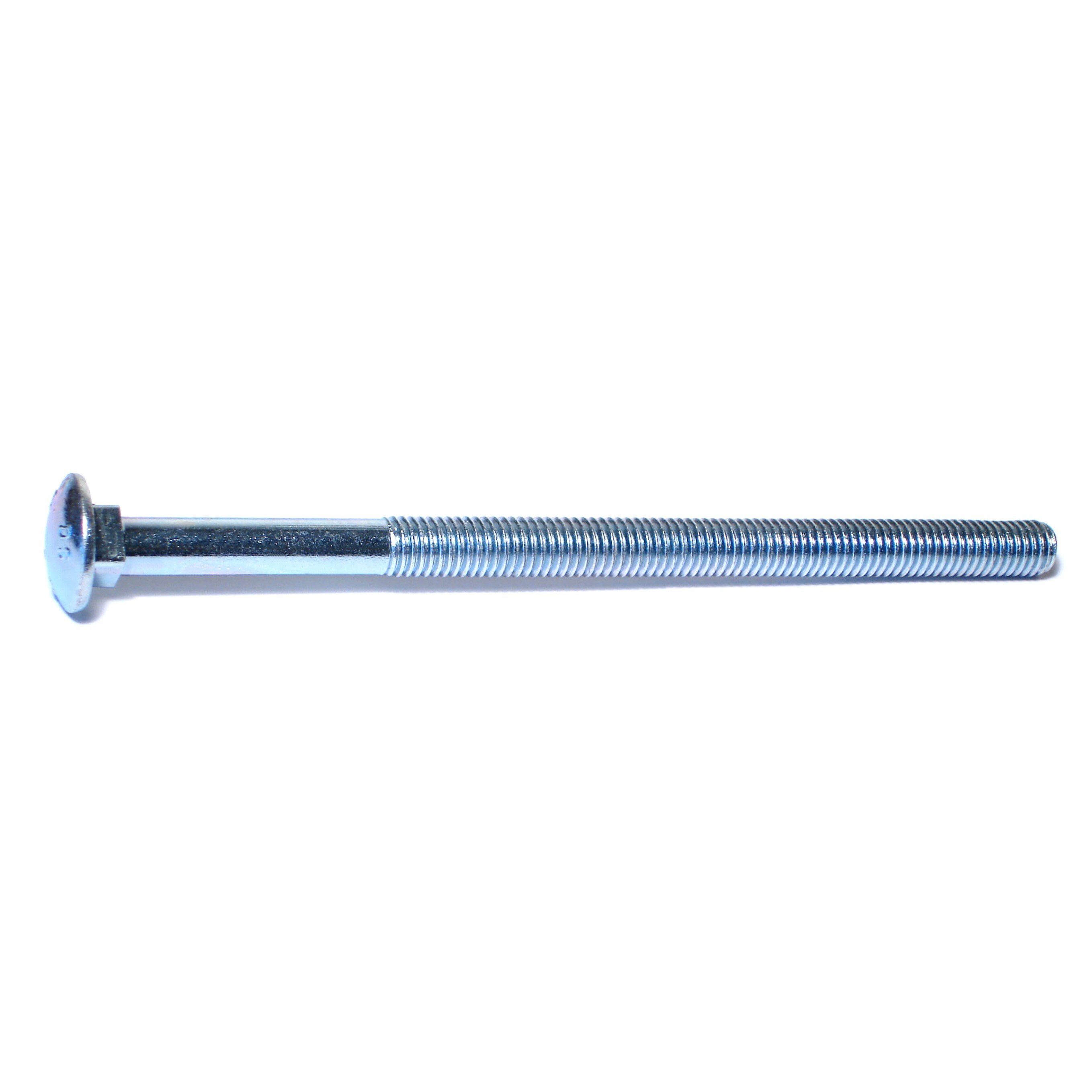 1/2"-13 x 8-1/2" Zinc Plated Grade 2 / A307 Carriage Bolts (25 pcs)