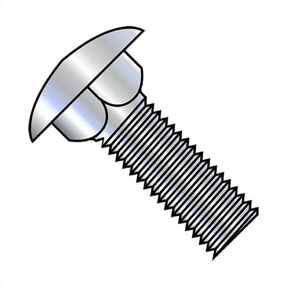 1/2-13X1 Carriage Bolt Fully Threaded Zinc (Pack Qty 300) BC-5016C