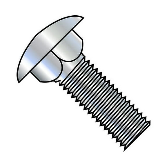 1/2-13X6 Carriage Bolt Fully Threaded Zinc (Pack Qty 75) BC-5096C