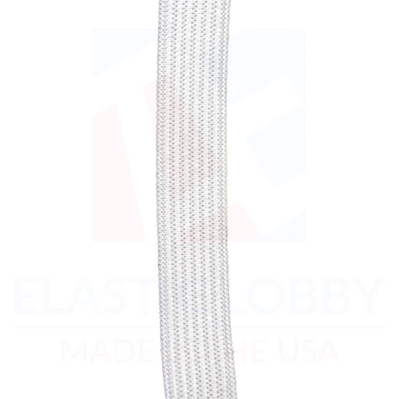 1/2" (13mm) White Knitted Elastic - US Made - 100 yards