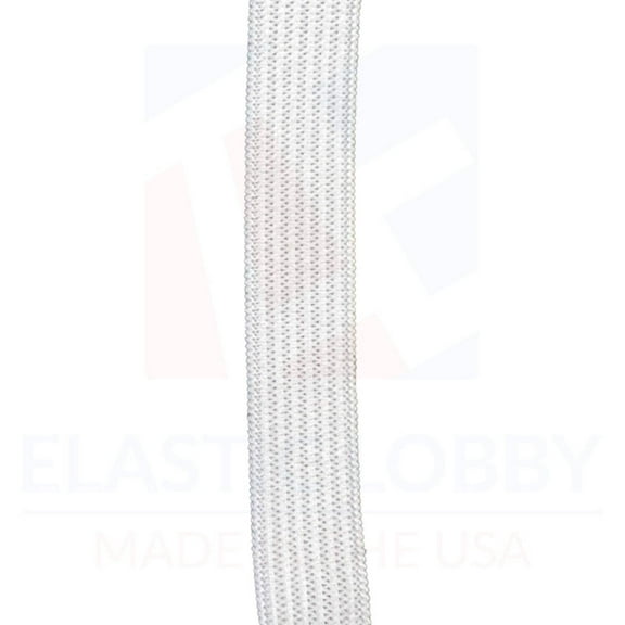 1/2" (13mm) White Knitted Elastic - US Made - 20 yards