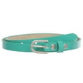 thumbnail image 1 of 1/2" (14 mm) Women's Snap On Skinny Patent Leatherette Belt, 1 of 3