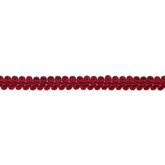 1/2" (1cm) Basic Solid Collection French Gimp Braid Trim # FGS,, Cherry Red #E13 (Dark Crimson Red) 54.6 Yards (164 ft/50m)