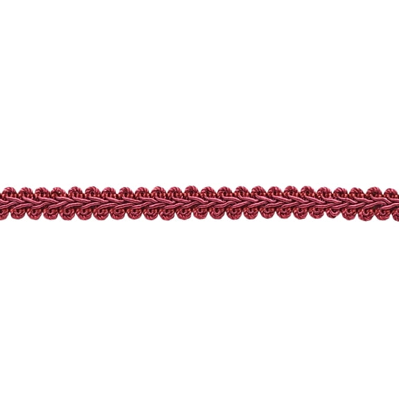 1/2" (1cm) Basic Solid Collection French Gimp Braid Trim # FGS,, Cranberry Red #E11 (Deep Red) Sold By The Yard (36"/3 ft/0.9m)