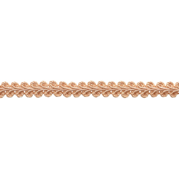 1/2" (1cm) Basic Solid Collection French Gimp Braid Trim # FGS,, Light Salmon Orange #E16 (Light Peach) 10 Yards (30 ft/9.5m)
