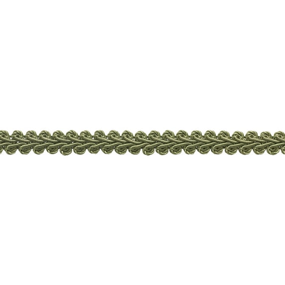 1/2" (1cm) Basic Solid Collection French Gimp Braid Trim # FGS,, Sage Green #L83 (Medium Moss Green) 10 Yards (30 ft/9.5m)
