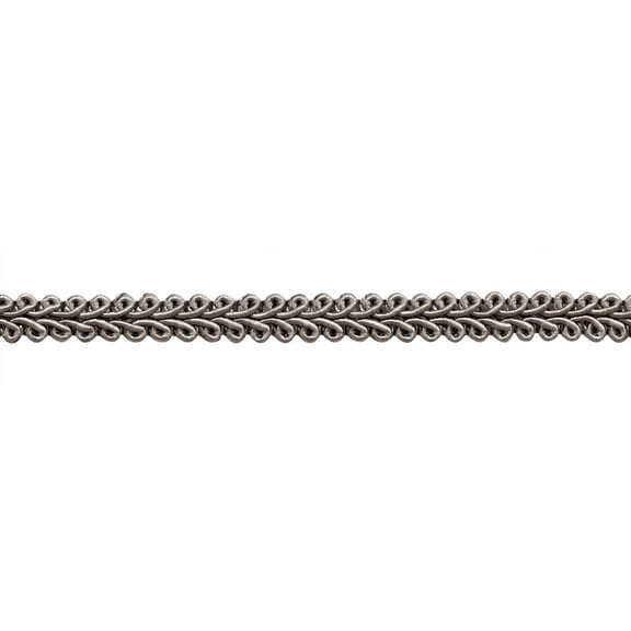 1/2" (1cm) Basic Solid Collection French Gimp Braid Trim # FGS,, Silver Grey #049 (Grey Silver) 10 Yards (30 ft/9.5m)
