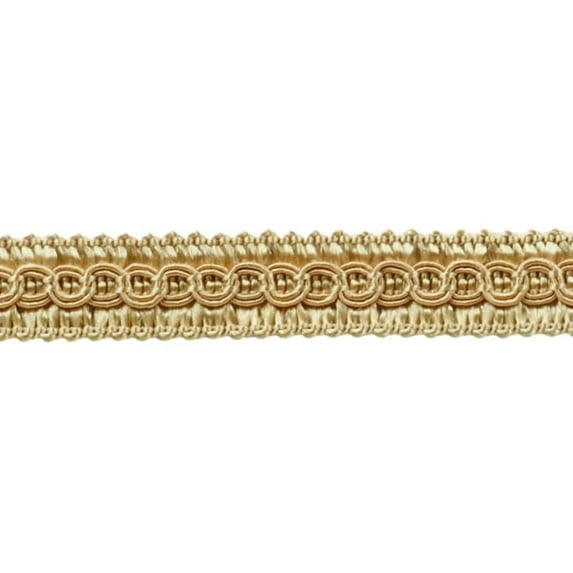 1/2" (1cm) Basic solid Collection Scroll Gimp Braid Trim # 0050SG,, Golden Brown Beige #A4 (Golden Brown Beige) Sold By The Yard (36"/3 ft/0.9m)