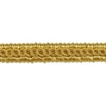 thumbnail image 1 of 1/2" (1cm) Basic solid Collection Scroll Gimp Braid Trim # 0050SG,, Light Gold #B7 (Light Yellow Gold) Sold By The Yard (36"/3 ft/0.9m), 1 of 1