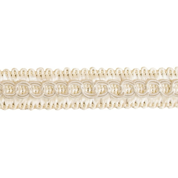 1/2" (1cm) Basic solid Collection Scroll Gimp Braid Trim # 0050SG,, Off White Ivory #A3 (White Ivory, Cream Ivory, Off White) 54.6 Yards (164 ft/50m)