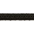 thumbnail image 1 of 1/2" (1cm) Basic solid Collection Scroll Gimp Braid Trim # 0050SG,, Pure Black #K9 (Jet Black) Sold By The Yard (36"/3 ft/0.9m), 1 of 1