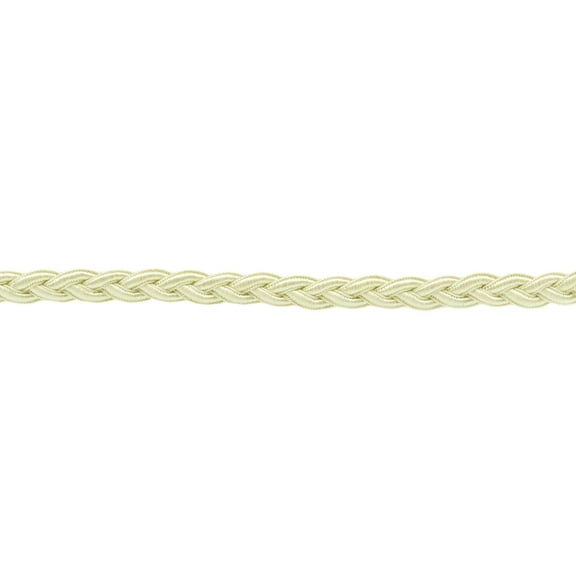 1/2" (1cm) Elegant Solid Flat Gimp Braid Trim # 0050SGB, Cream Ivory #A2 (Ivory / Cream) 5 Yards (15 ft/4.5m)