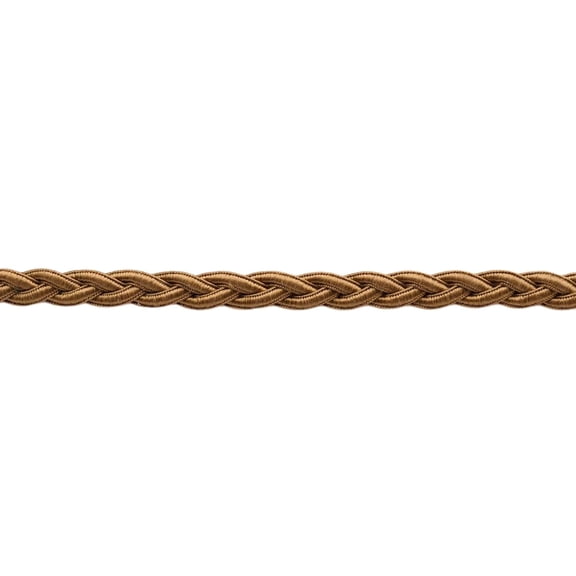 1/2" (1cm) Elegant Solid Flat Gimp Braid Trim # 0050SGB, Sienna Brown #E03 (Warm Red Brown) Sold By The Yard (36"/3 ft/0.9m)
