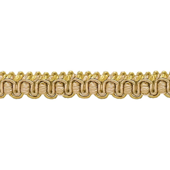 1/2" (1cm) Imperial Collection Gimp Braid Trim # 0050IG, Rustic Gold #4975 (Light Gold, Beige Gold, Yellow Gold) 27 Yards (82 ft/25m)