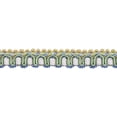 thumbnail image 1 of 1/2" (1cm) Imperial Collection Gimp Braid Trim # 0050IG, Spring Green #4668B (Mint Green, Sky Blue, Light Gold) 27 Yards (82 ft/25m), 1 of 1