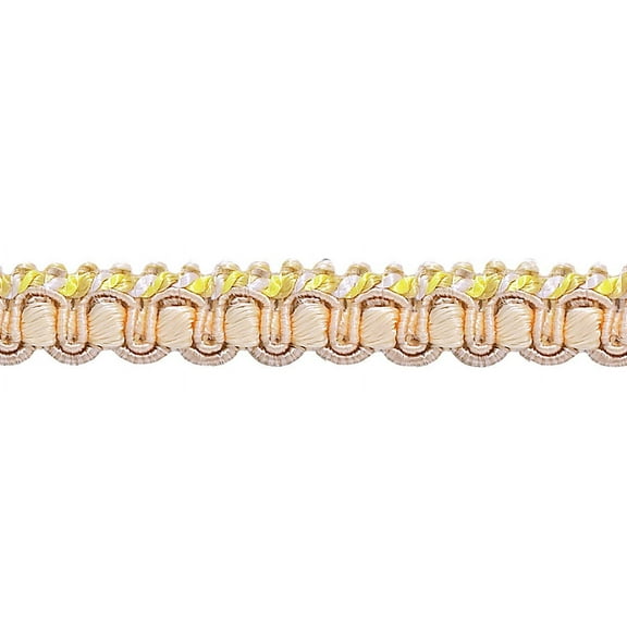 1/2" (1cm) Imperial Collection Gimp Braid Trim # 0050IG, Sunray Gold #4874 (Yellow Gold, Orange Gold, Light Gold) 27 Yards (82 ft/25m)