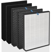 1+2+2Replacement Filter with 1 White Filter,2 Activated Carbon Filter and 2 Pre-filter