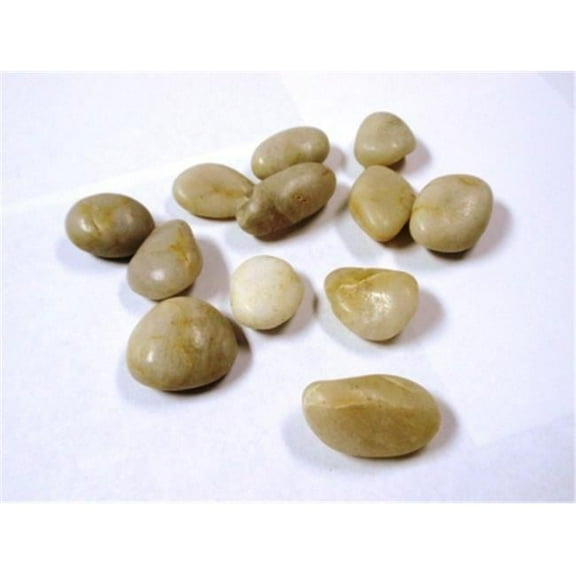 1.2-2 in. Extra Large Polished Stone Bag, 2 lbs - Natural Mixed Colors