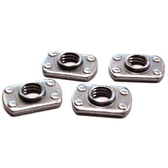 1/2-20 Multi-Projection Tab Weld Nuts / Steel / Plain - 1000 Piece Carton