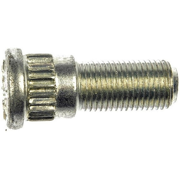 1/2-20 Serrated Wheel Stud - .650 In. Knurl, 1-1/2 In. Length