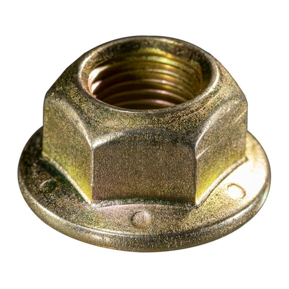 1/2"-20 Yellow Zinc Plated Grade 8 Steel Fine Thread Hex Nuts (6 pcs.)