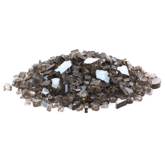 1/2" 20 lb. Medium Bronze Brown Reflecitive Fire Glass