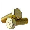 thumbnail image 1 of 1/2-20 x 1 1/2 Hex Head Cap Screws, Alloy Steel Grade 8, Zinc Yellow Plating (Quantity: 50 pcs) - Fine Thread UNF, Fully Threaded, 1 1/2 Inch, Thread 1/2 Inch, 1 of 1