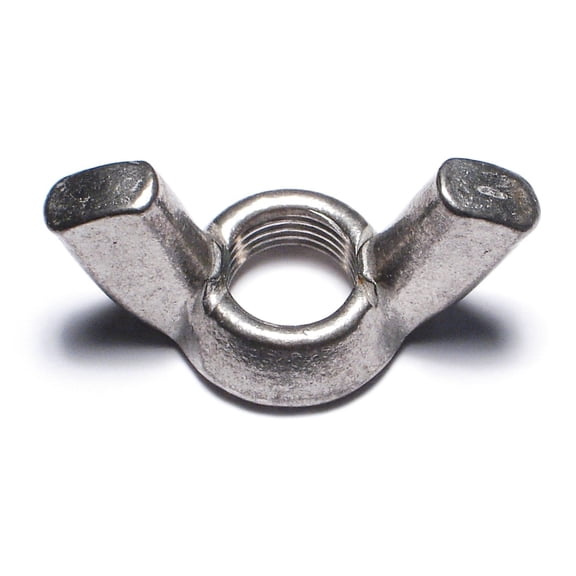 1/2"-20 x 1-15/16" 18-8 Stainless Steel Fine Thread Wing Nuts (3 pcs.)