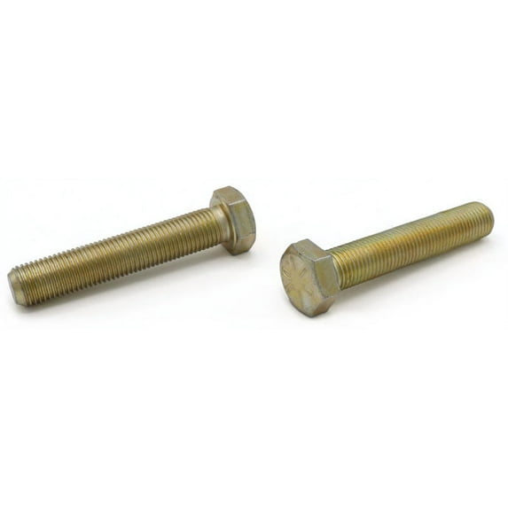 1/2-20 x 2" Hex Tap Bolts / Grade 8 / Zinc Yellow - 250 Piece Carton
