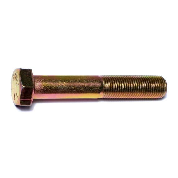 1/2"-20 x 3" Zinc Plated Grade 8 Steel Fine Thread Hex Cap Screws HCS8-301