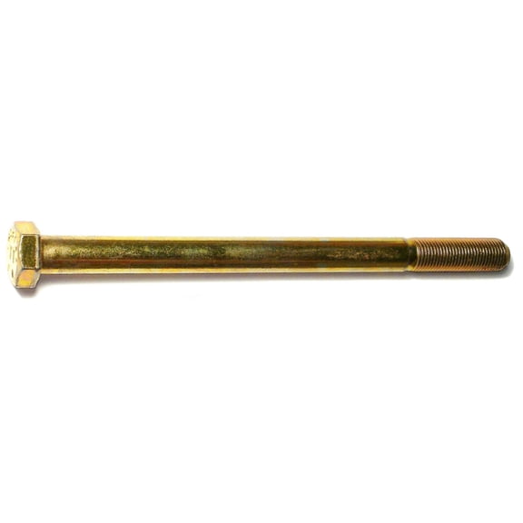 1/2"-20 x 7" Zinc Plated Grade 8 Steel Fine Thread Hex Cap Screws (10 pcs.)