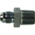 thumbnail image 1 of 1/2-20Jic X 1/4 M Connector, Straights Steel 37 Degree JIC Flare, Hydraulics, 1 of 1