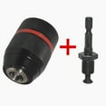 thumbnail image 1 of 1/2-20Unf 13Mm Keyless Drill Chuck Hex/Sds/Socket Bit Driver Converter Adapter Chuck And Hex Shank, 1 of 4