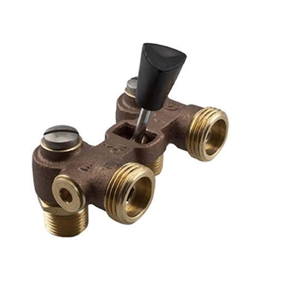 1/2" 2T- Brass & Tubular Washing Machine Hot Water Shut Off
