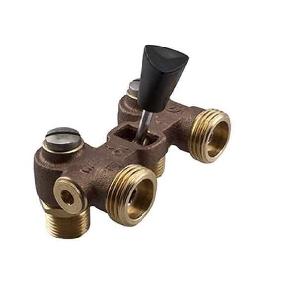 1/2" 2T- Brass & Tubular Washing Machine Hot Water Shut Off