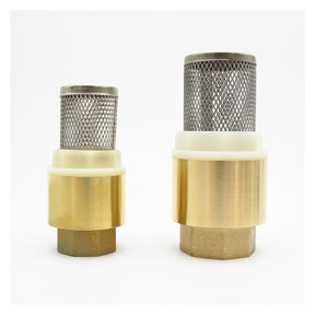 1/2" 3/4" 1" 1-1/4" 1-1/2" 2" BSP Female Thread Check Valve With Mesh Strainer Filter Bottom Valve Foot Valve For Water 3pcs ,Durable Materia