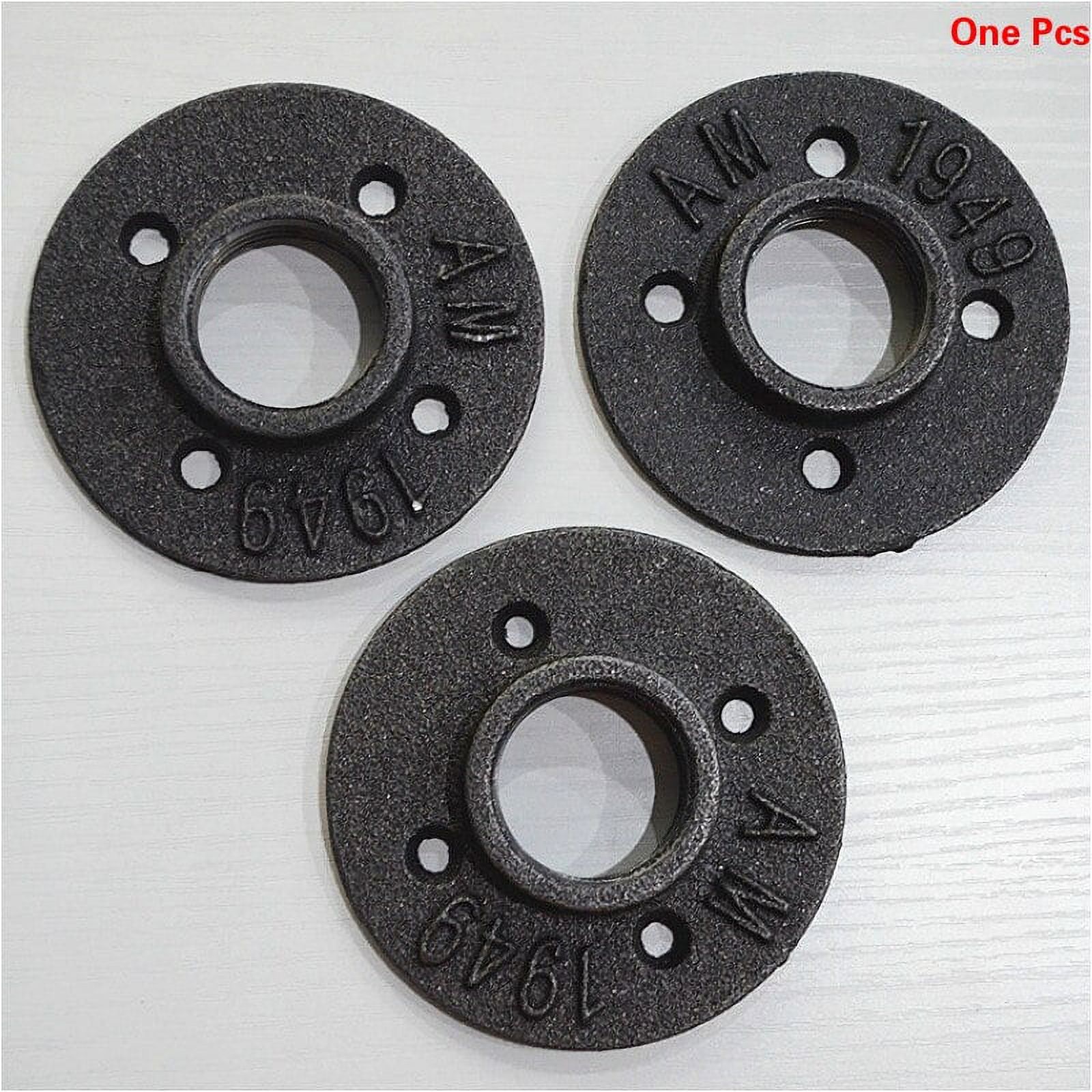 1/2 3/4 1 Female Thread Wall Mount Malleable Iron Pipe Fittings Floor  Antique Flange Piece Iron Casting Flanges Four Holes