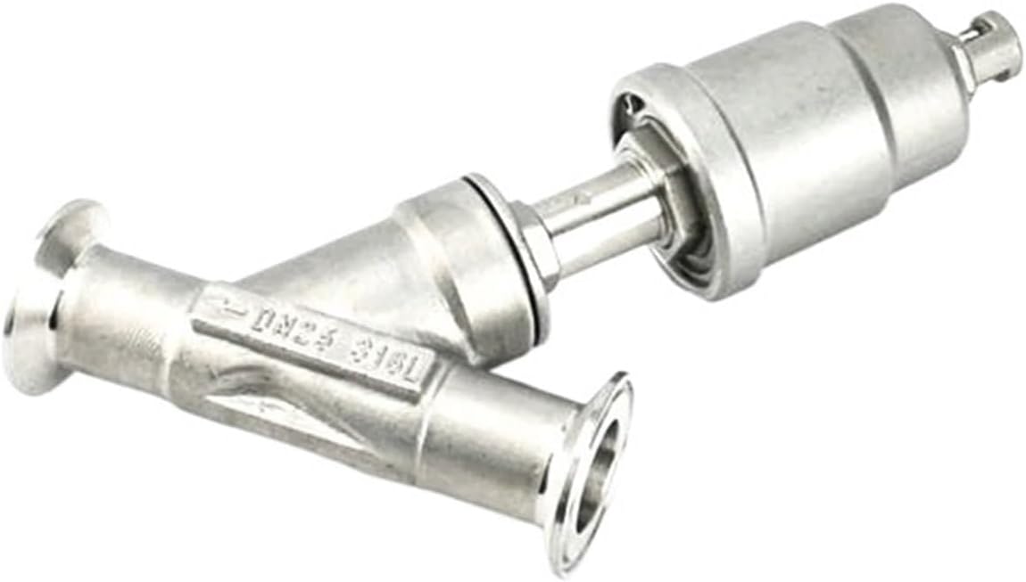 Stainless Steel Pneumatic Seat Valve - 1/2", 3/4", Or 1" Size, Normally Closed, For Steam/Gas/Oil (16bar)