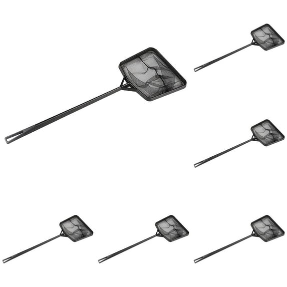 1/2/3/4/5/6 Piece Pool Net for Cleaning Small Aquarium Fish Net with Handle Fine Mesh Aquarium Net Long Handle Fish Catch Net for Aquarium Fish Tanks for Cleanning Float Item