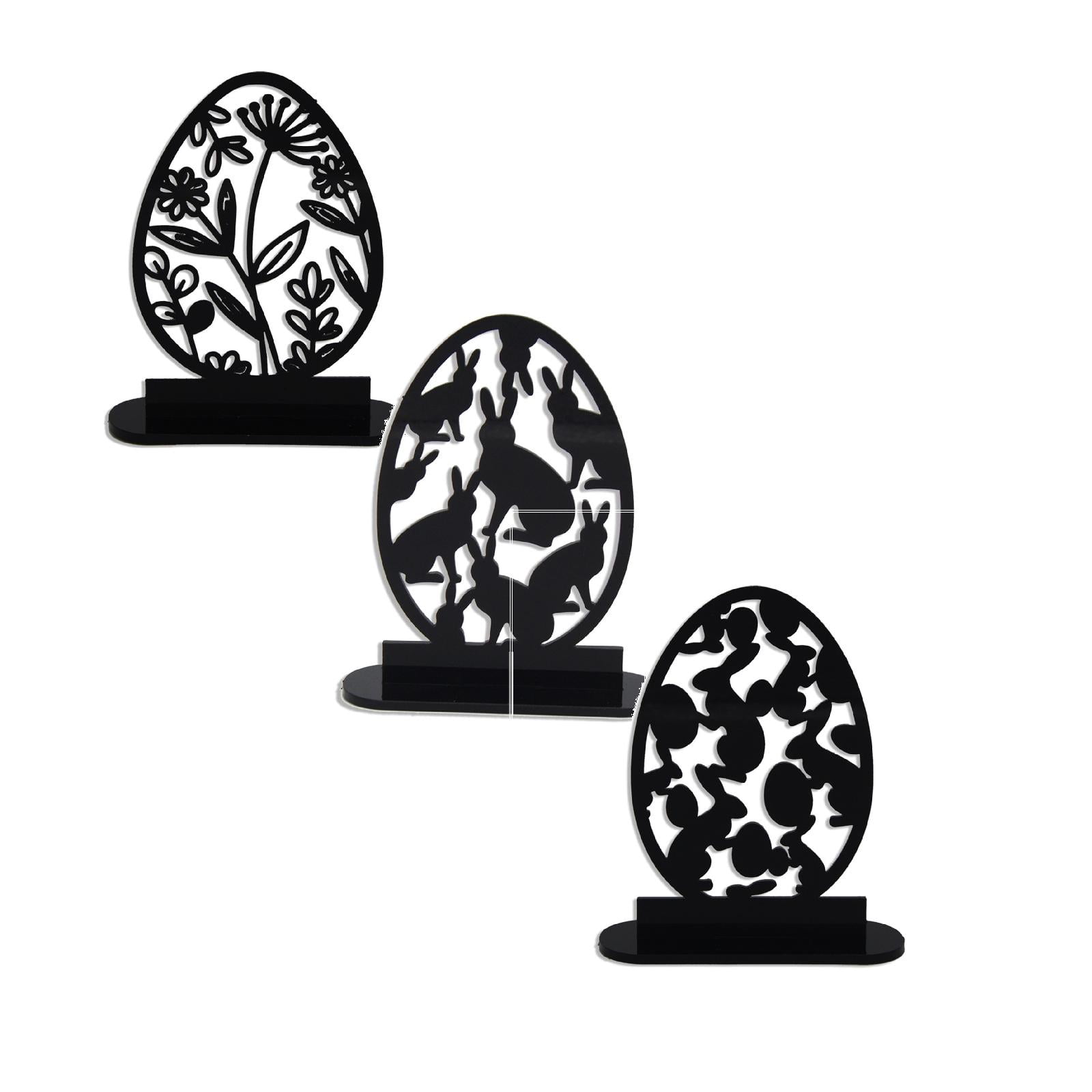 1/2/3/4/5/6Pcs Easter Table Decorations Happy Easter Table Sign Egg ...