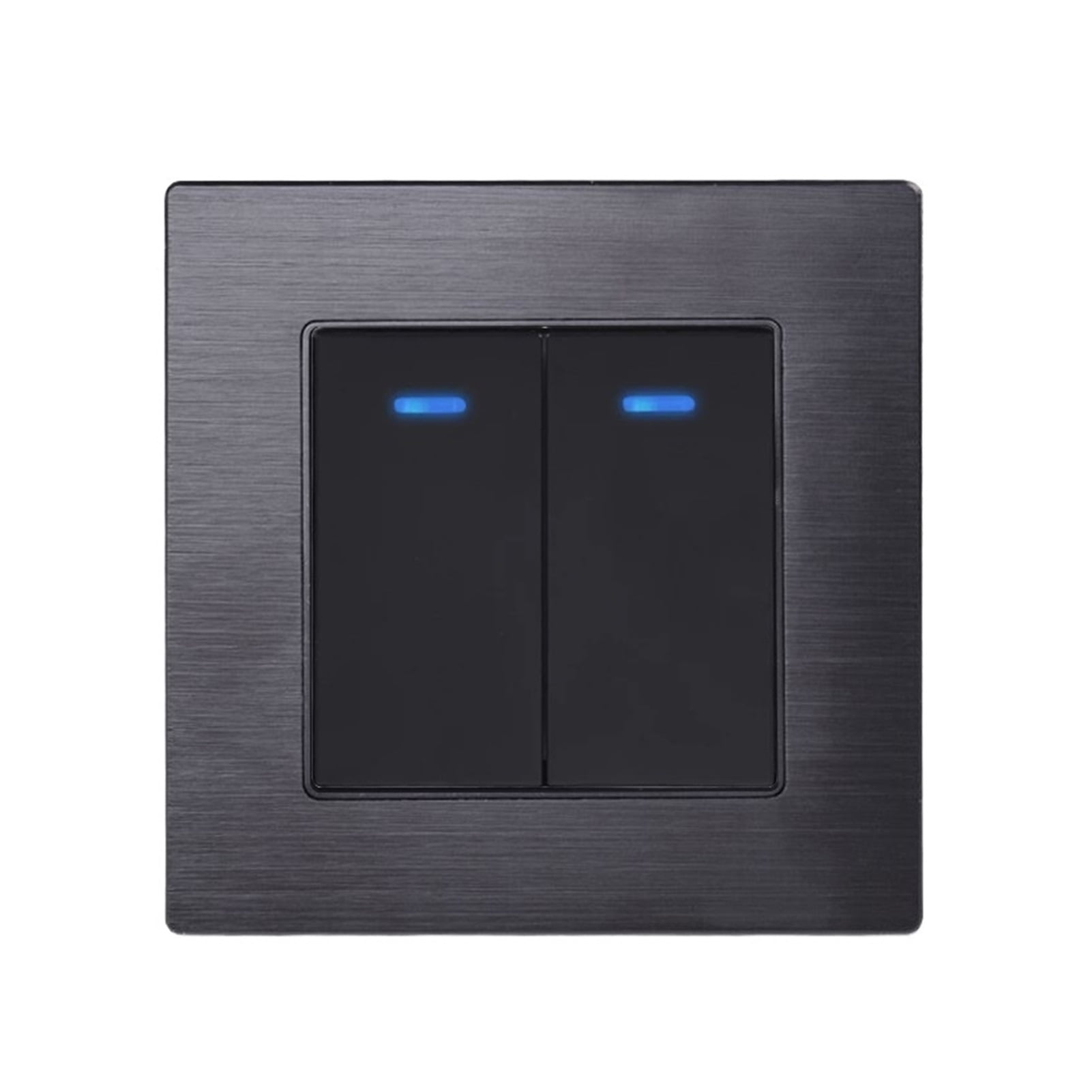 1/2/3/4 Gang 1/2 Way On / Off Rocker Key Wall Light Switch With Blue ...