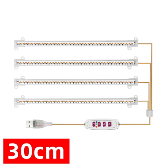 1/2/3/4 LED Grow Light Strips for Indoor Plants USB Full Spectrum Phyto Lamp Dimmable Timer Seedlings Vegs Flower Growing Lamp ,Thrive
